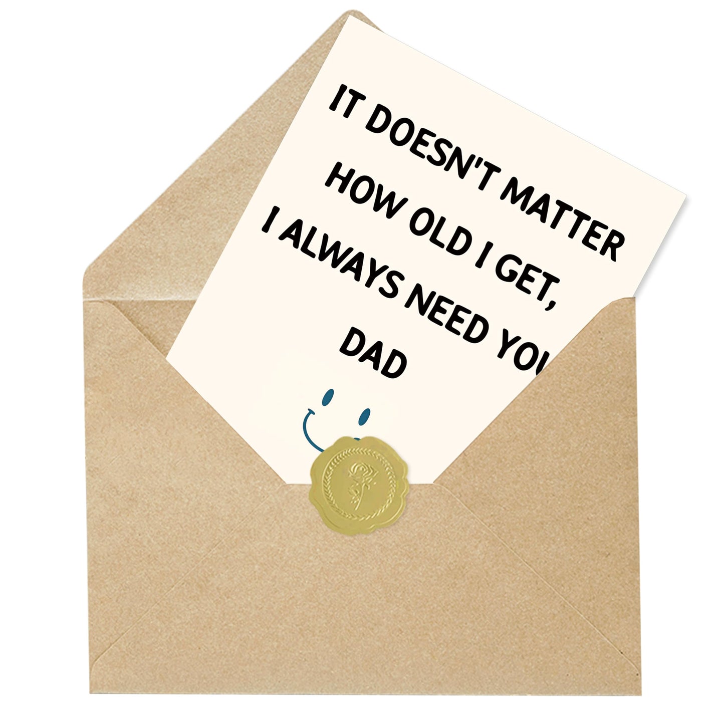 Fathers Day Card,Fathers Day Cards Gifts Decorations for Dad from Daughter Son,Happy Father's Day Cards Gifts Ideas with Envelope,Funny Sweet Dad Card BST220