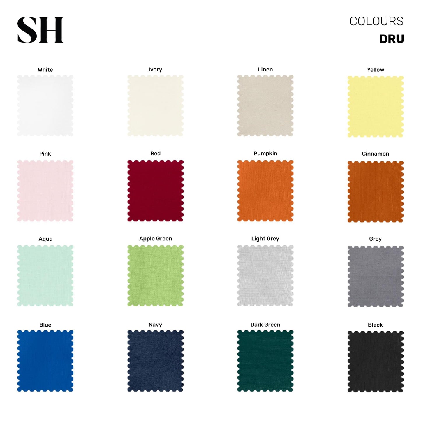 Solino Home Cotton Linen Cocktail Napkins Black, Dru 6 x 6 in, Set of 12 | Small Cloth Napkins for cocktails, coasters and appetizer serving | soft cotton linen weave, artisan crafted | fully washable BST326SOLH