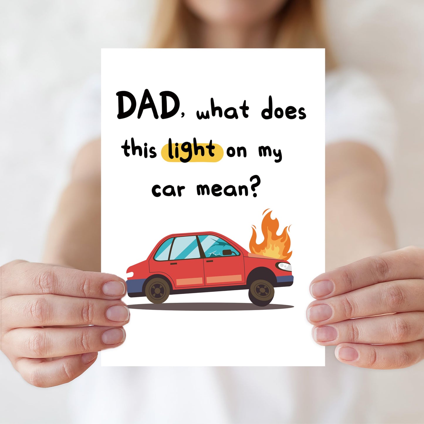 Fathers Day Card,Fathers Day Cards Gifts Decorations for Dad from Daughter Son,Happy Father's Day Cards Gifts Ideas with Envelope,Funny Sweet Dad Card BST220