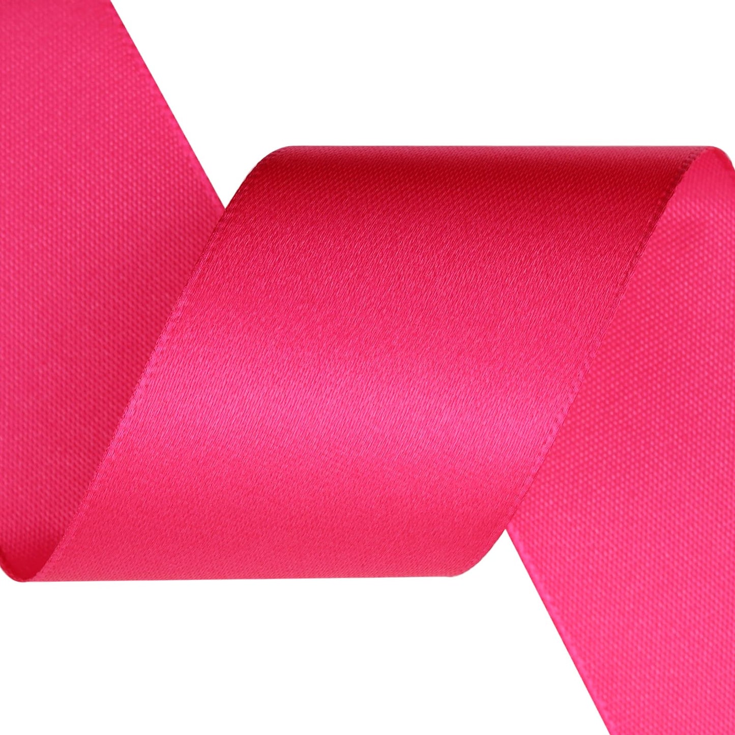 1-1/2 Inch Single Face Polyester Ribbon, 50 Yards Bulk Roll (Orange)–Wrinkle-Resistant Craft Ribbon for Gift Wrapping, Wedding Decor, DIY Projects BST220
