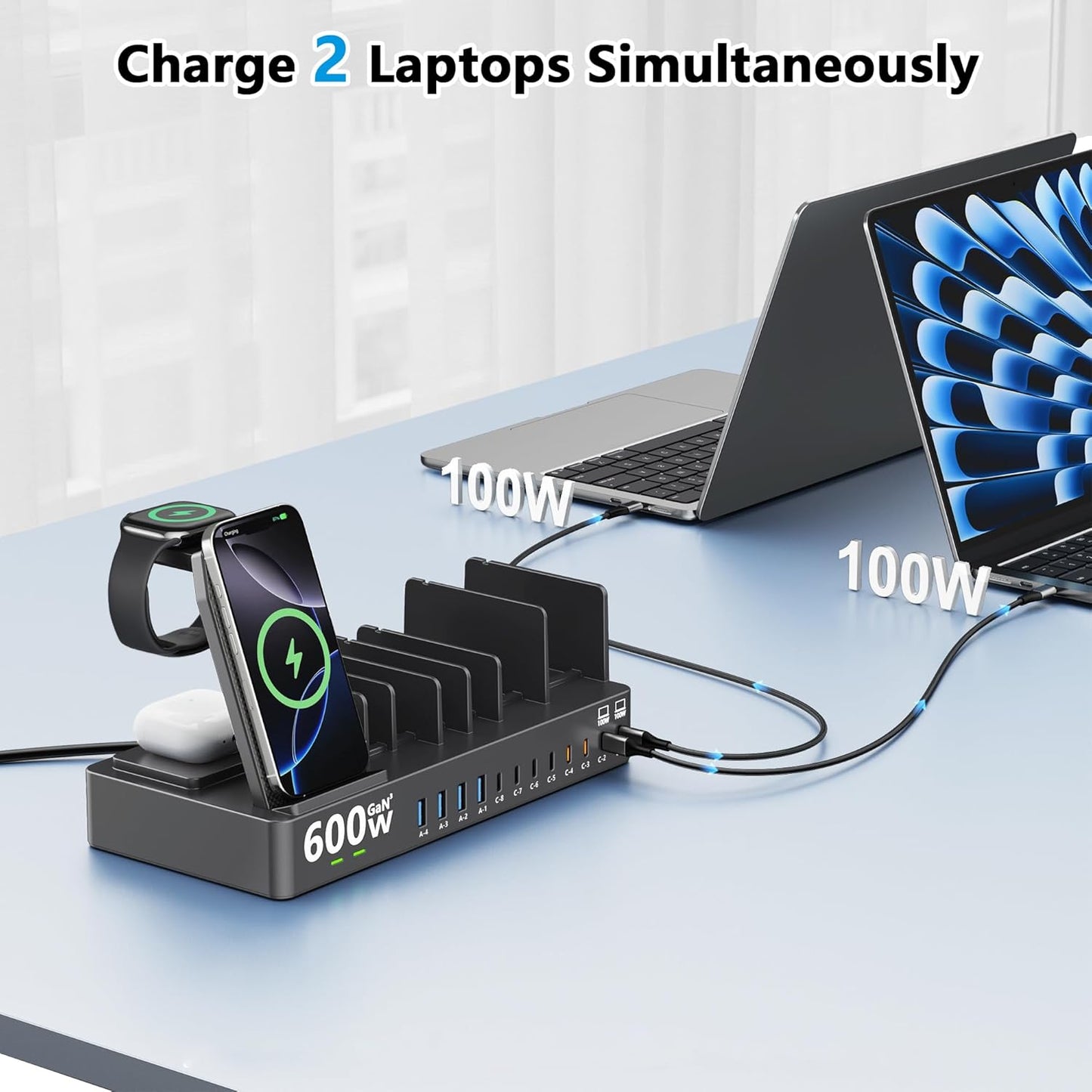 SAIPKYGS 15 in 1 Wireless Charging Station for Apple 86