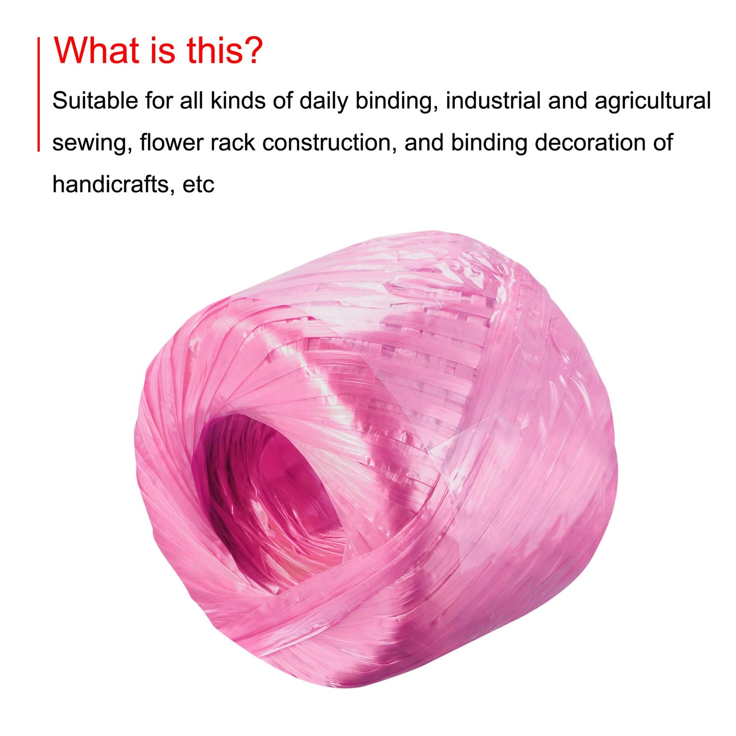 MECCANIXITY Polyester Nylon Plastic Rope Twine Household Bundled for Packing Gardening Craft,350m Length,Yellow BST326L