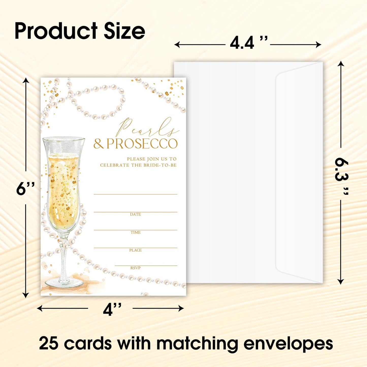50 Years Anniversary Bridal Shower Invitations Cards, Set of 25 Gold Foil Floral Fill in Style 50th Year Wedding Invites Cards with Envelopes for Couples Marriage Party Supplies-T05 WN420