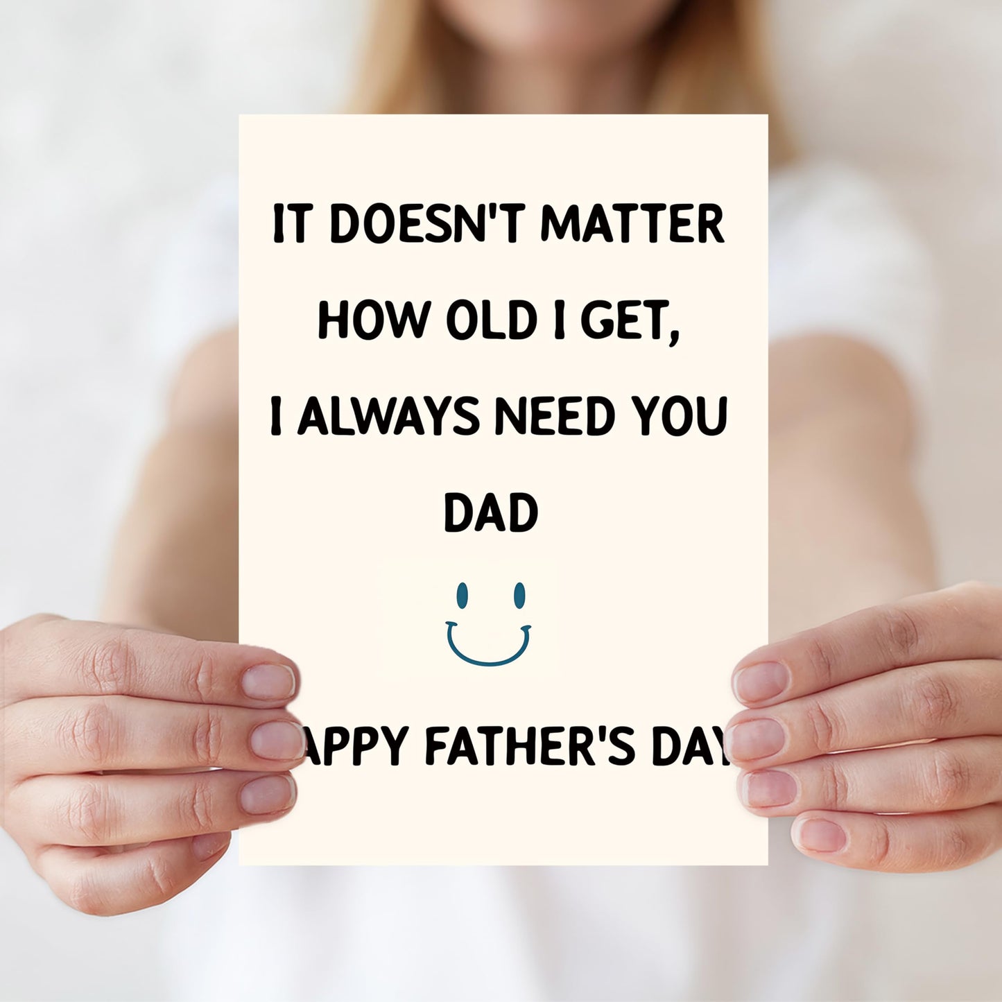 Fathers Day Card,Fathers Day Cards Gifts Decorations for Dad from Daughter Son,Happy Father's Day Cards Gifts Ideas with Envelope,Funny Sweet Dad Card BST220