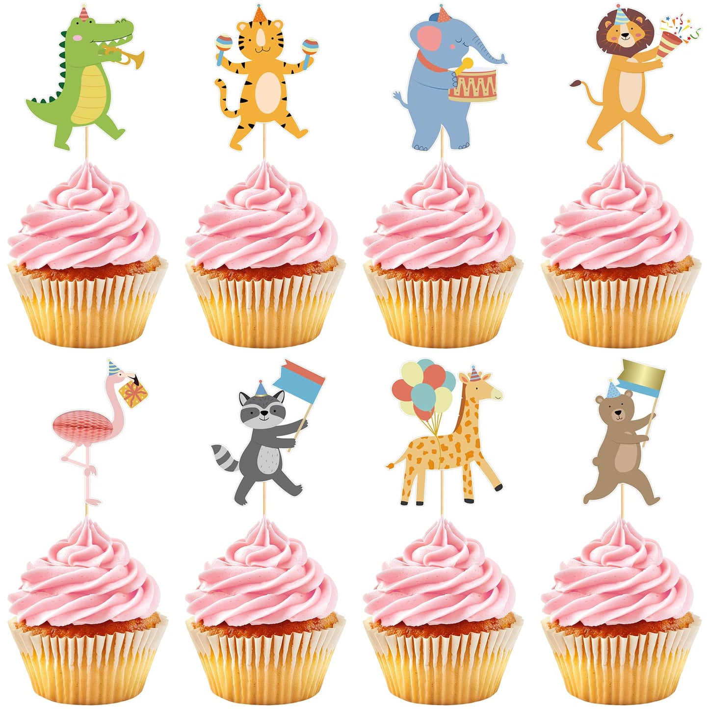 48 Pack Casino Cupcake Toppers Glitter Poker Chips Dices Mini Slot Machine Cupcake Picks for Las Vegas Casino Night Theme Birthday Party Baby Shower Decoration Supplies BST220