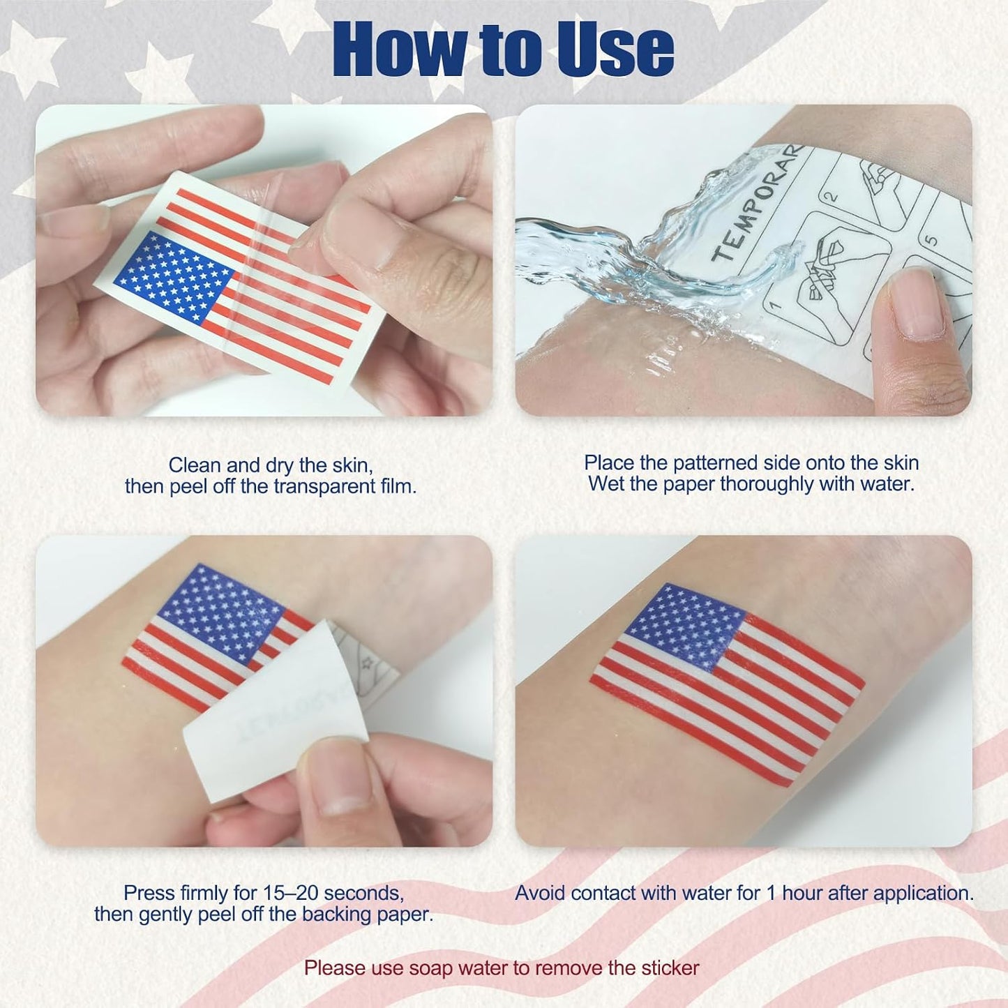 Large American Flag 3x5 Ft 59 x 35 in with Soccer Watch Party Accessories, Temporary Tattoos, Glasses, Scarf, Wristband, Thunder Sticks, Clapper, 2026 World Cup Wall Chart BST202