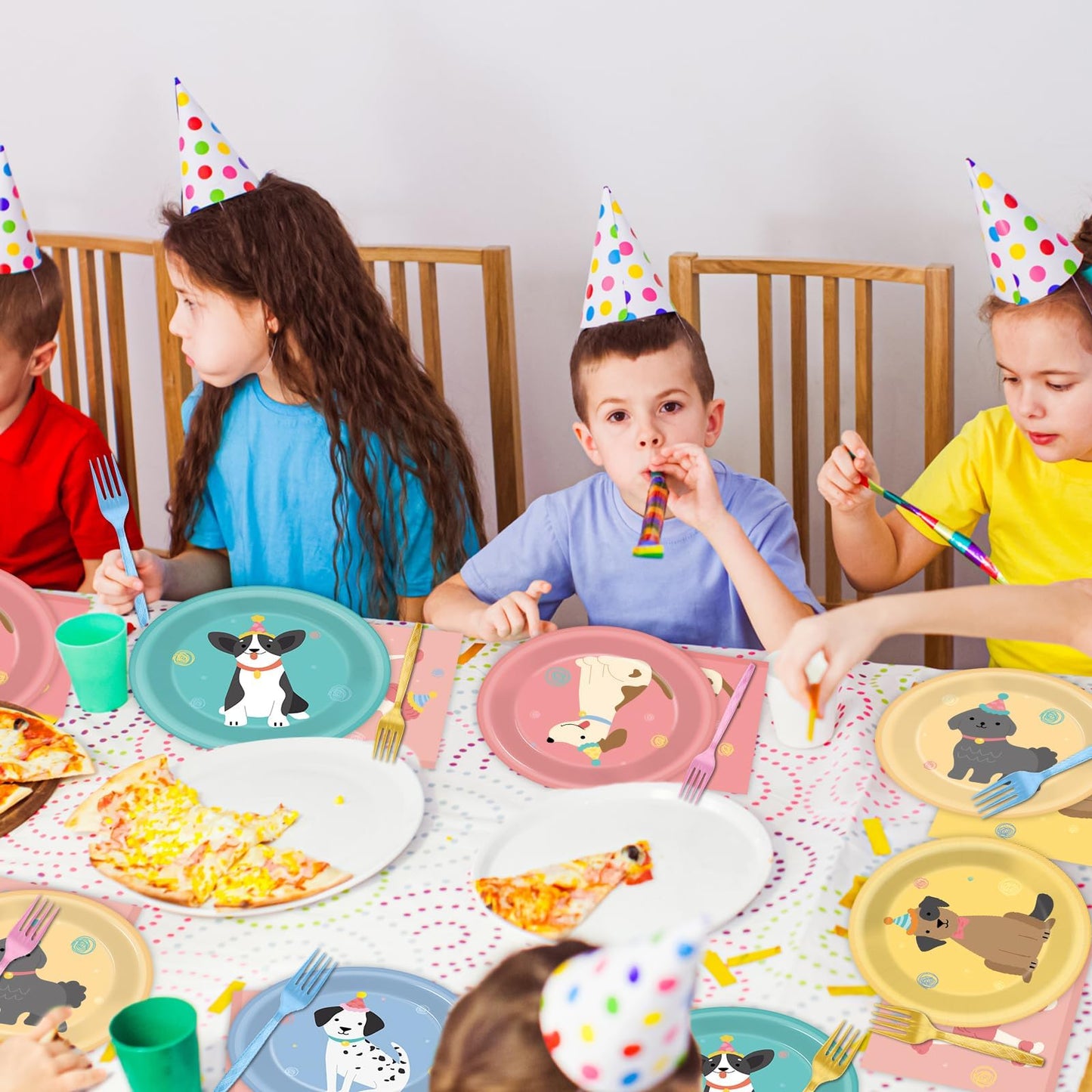 96Pcs Wildflower Party Supplies Floral Themed Paper Plates Napkins Wildflower Butterfly Tableware Disposable Dinnerware Decoration Set for Girls Birthday Wedding Bridal Baby Shower Party Table Decor BST202