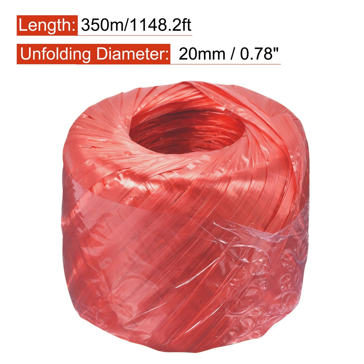 MECCANIXITY Polyester Nylon Plastic Rope Twine Household Bundled for Packing Gardening Craft,350m Length,Yellow BST326L
