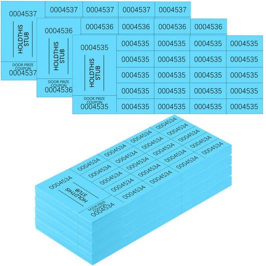 Kosiz 504 Sheets 25 Bid Raffle Ticket with Different Numbers Per Sheet Chinese Auction Tickets for Events Church Basket Auction Silent (Light Green)