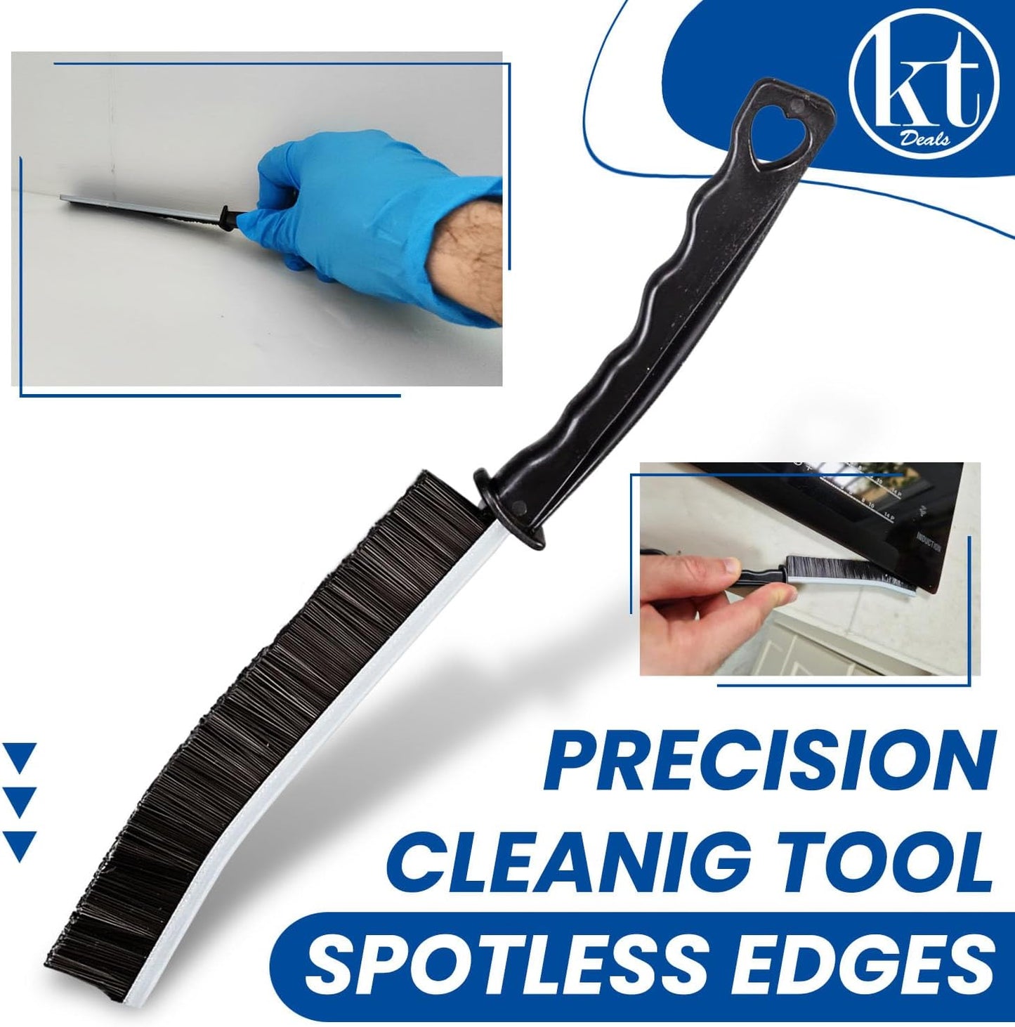 6pcs Hard Bristle Crevice Cleaning Brush Set, Grout Brush, Skinny Scrub Brush Thin Cleaning Brush for Tight Spaces Corner Brushes Gap Cleaner Tool for Bathroom Tiles, Kitchen, Shower, Window Tracks BST220