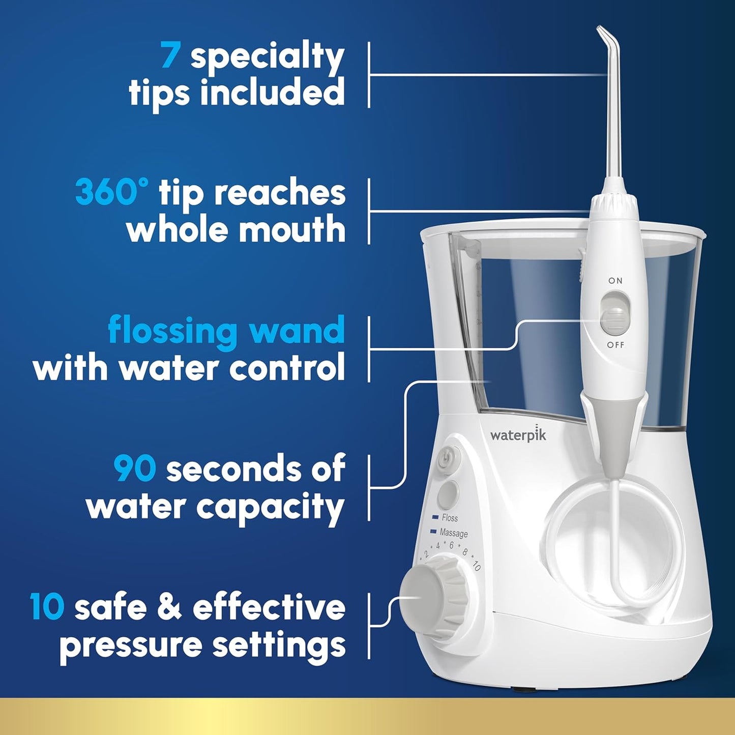 Waterpik Aquarius Water Flosser For Teeth Cleaning 101