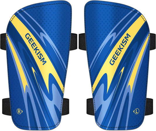 Soccer Shin Guards for Youth Kids Toddler - Soccer Shin Pads for Teens & Men, Protective Football Gear for 3-16 Years Boys Girls & Adult, World Cup Lightweight Soccer Equipment WN420