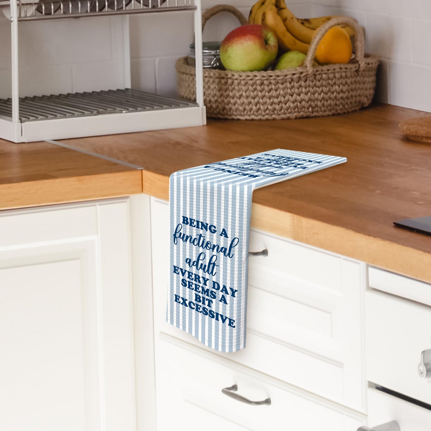Funny Kitchen Towels Dish Towel Dishcloth 16x24 Inches, Funny Dish Towels with Sayings Towel Decorative Absorbent Hand Tea Towels for Kitchen Bathroom Decor, Humorous Gifts for Women Men BST326L