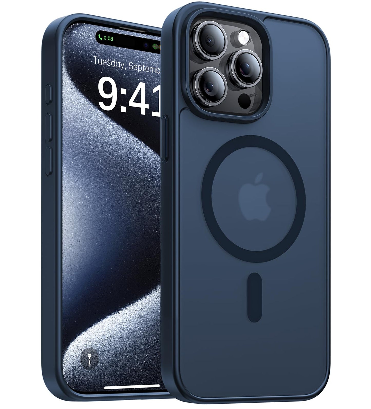 Magnetic for iPhone 17 Pro Max Case,[Anti-Slip][Compatible with MagSafe][Military Grade Drop Protection] Shockproof Protective Translucent Phone Case for iPhone 17 Pro Max Case,Wine Red WN420