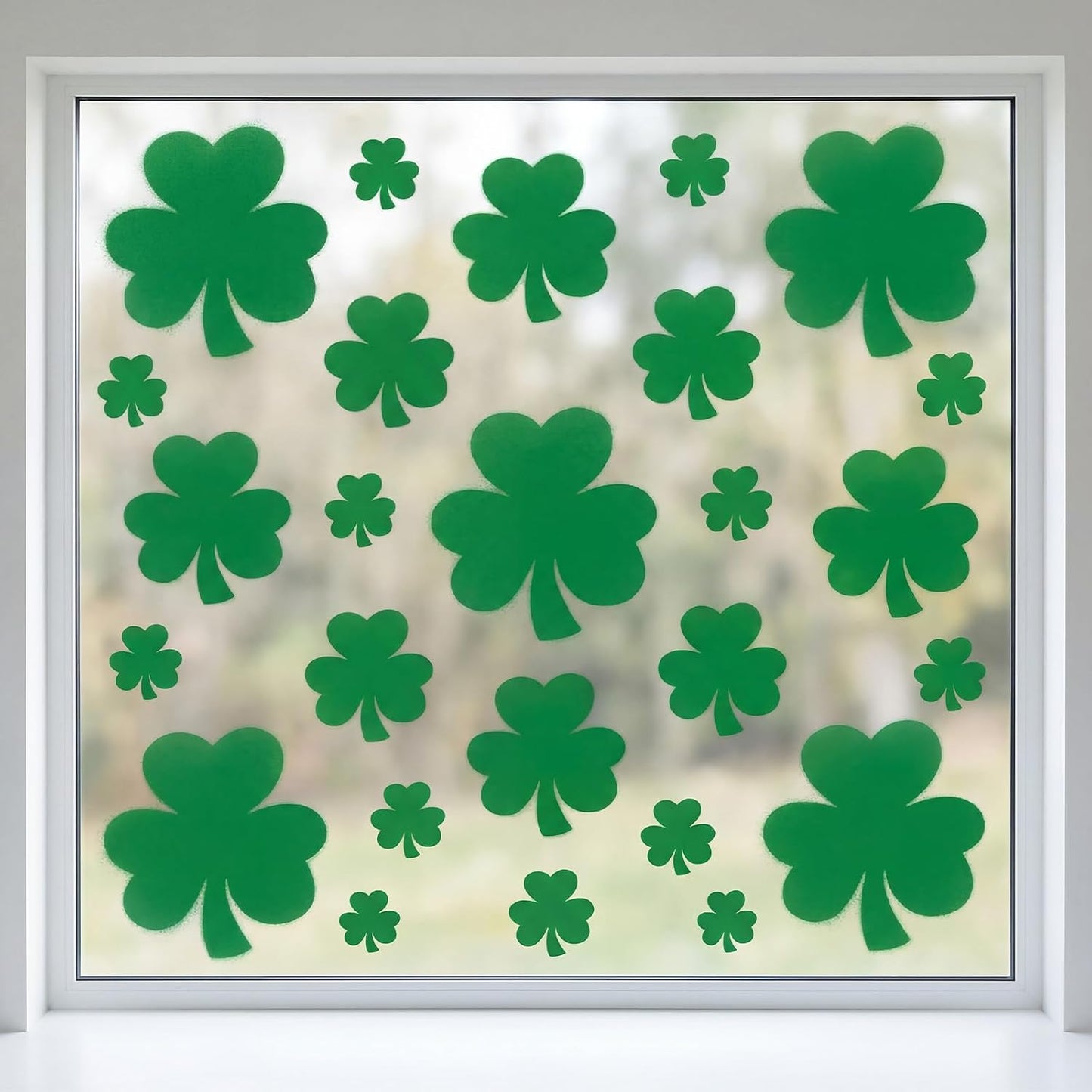 2 Packs Large Shamrock Stencil Reusable Irish Stencil for Yard Painting on Lawn, Paper, Wood, Fabric, Glass, Irish Project BST220