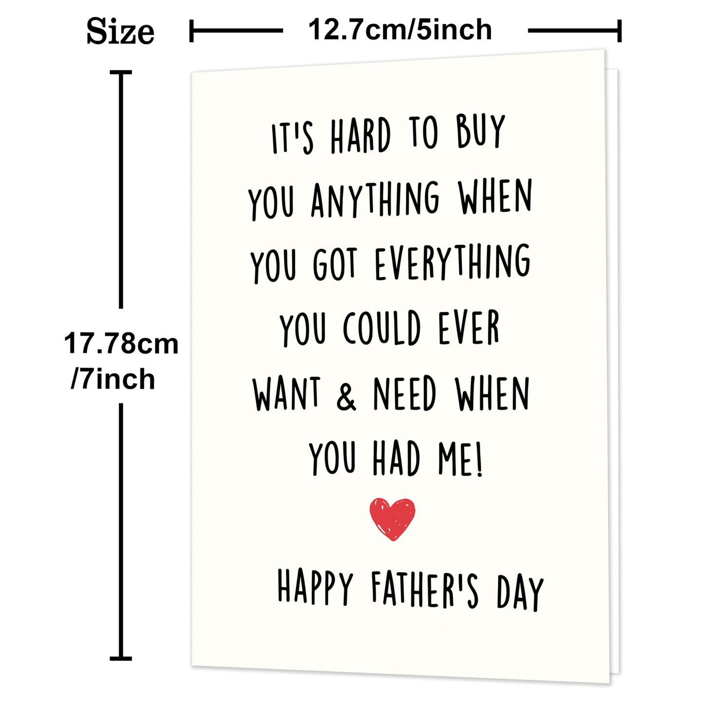 Funny Fathers Day Card for Dad, Father's Day Cards Gifts Decorations from Daughter Son, Happy Fathers Day Card from Cat, Cute Cat Dad Father's Day Decorations Gifts BST220