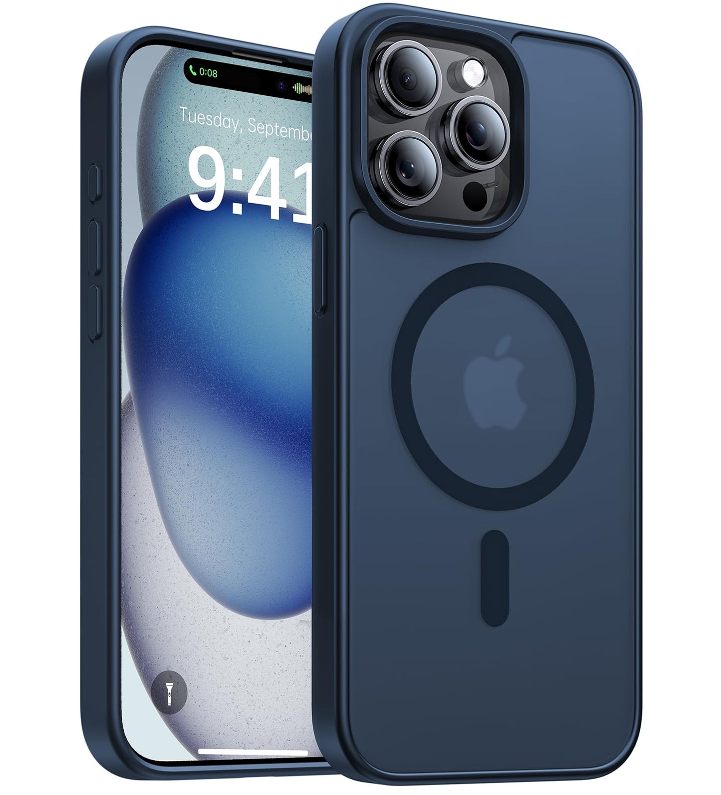Magnetic for iPhone 17 Pro Max Case,[Anti-Slip][Compatible with MagSafe][Military Grade Drop Protection] Shockproof Protective Translucent Phone Case for iPhone 17 Pro Max Case,Wine Red WN420