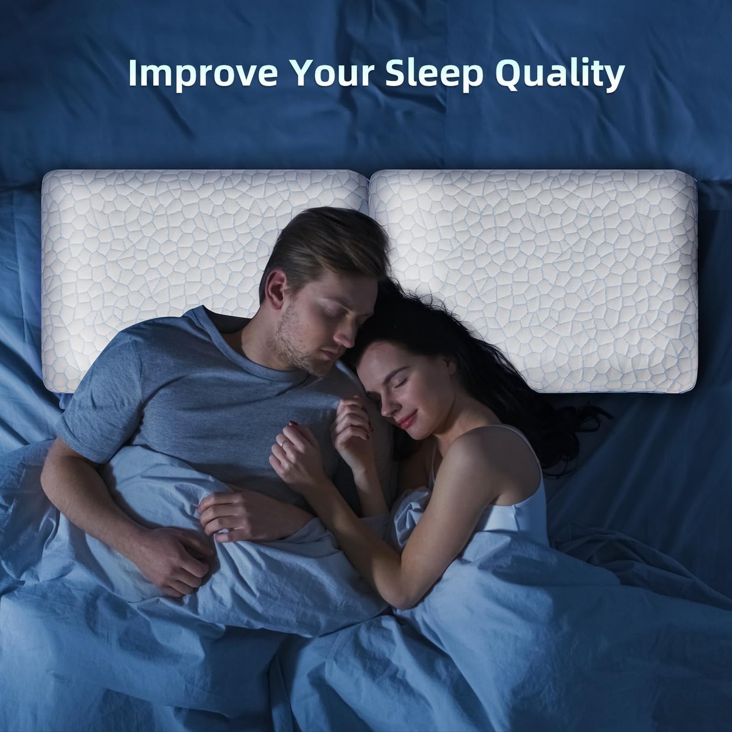 SUPA MODERN Stomach Sleeping Pillows for Back & Stomach Sleeper, Flat Soft Pillows for Sleeping Thin Memory Foam Pillow,Cooling Ultra Low Profile Memory Foam Pillow 1.75-Inches