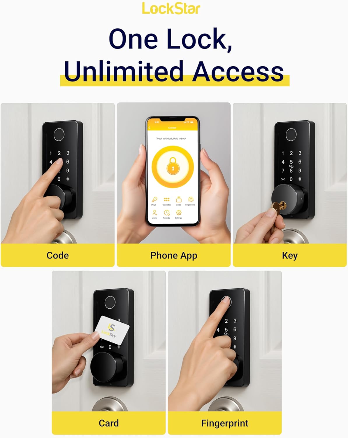 LOCKSTAR® Smart Door Lock