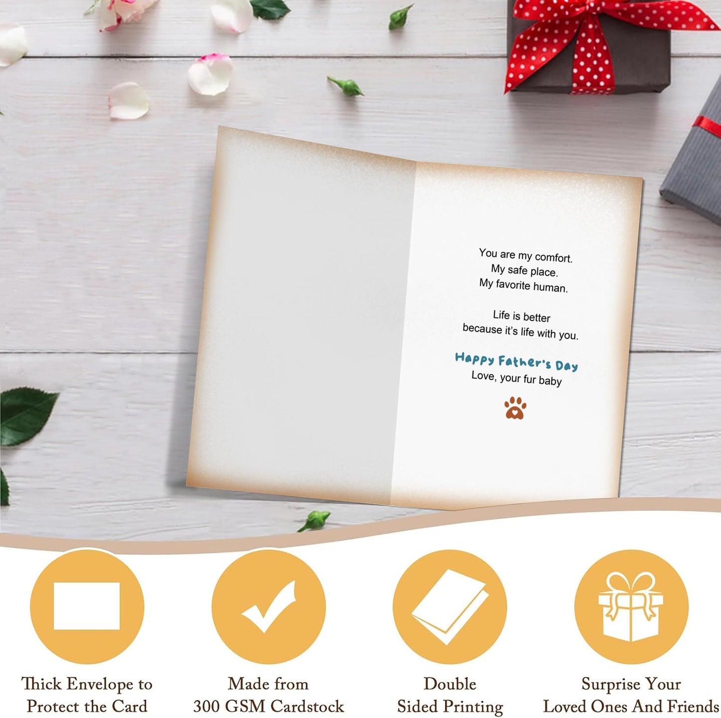 Funny Fathers Day Card for Dad Daddy Bonus Dad, Cute Cards for Fathers Day, Father's Day Cards from Son Daughter, Father's Day Cards Gift For Men Him BST202