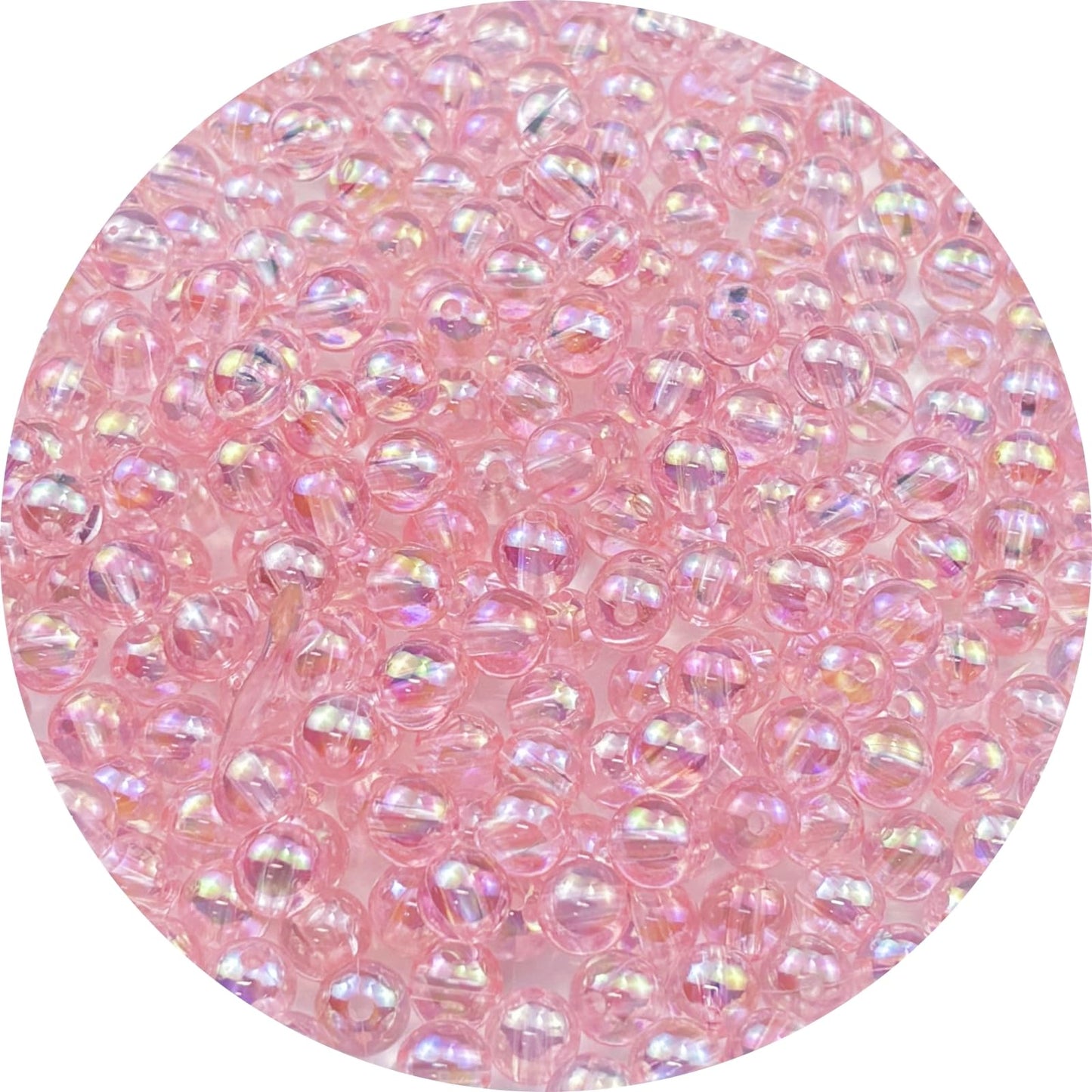 2000pcs 4mm Acrylic Round Beads AB Colors Acrylic Beads Round Spacer Beads with Hole for DIY Bracelet Necklace Jewelry Making Supplies Handmade Craft(Green AB) BST220