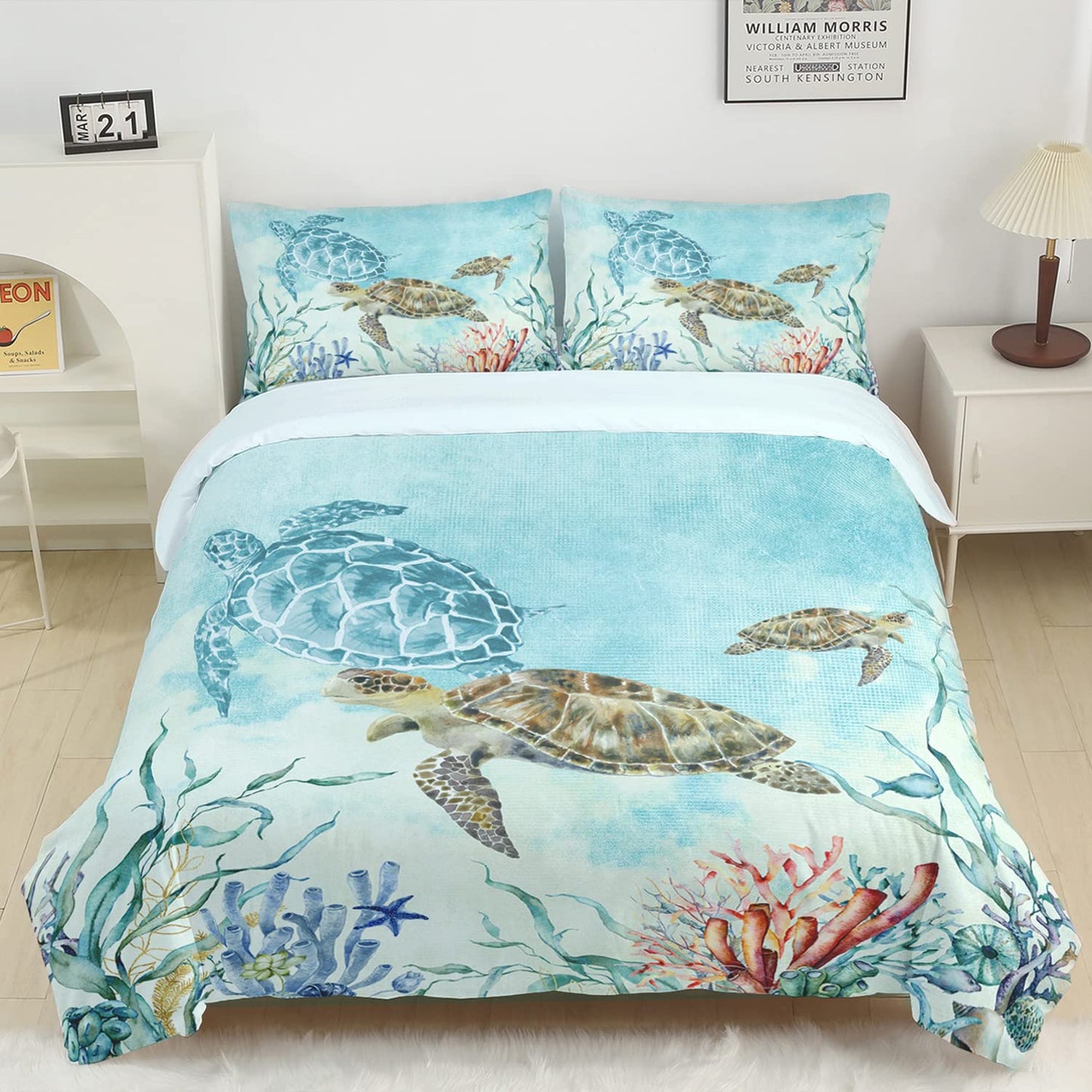 CVHOUSE Deer Hunting Duvet Cover Full Size,American Flag Bedding Set,Deer Theme Comforter for Boys Kids Teens,1 2 Pillowcases 3 Piece Full 79'x89' BST220