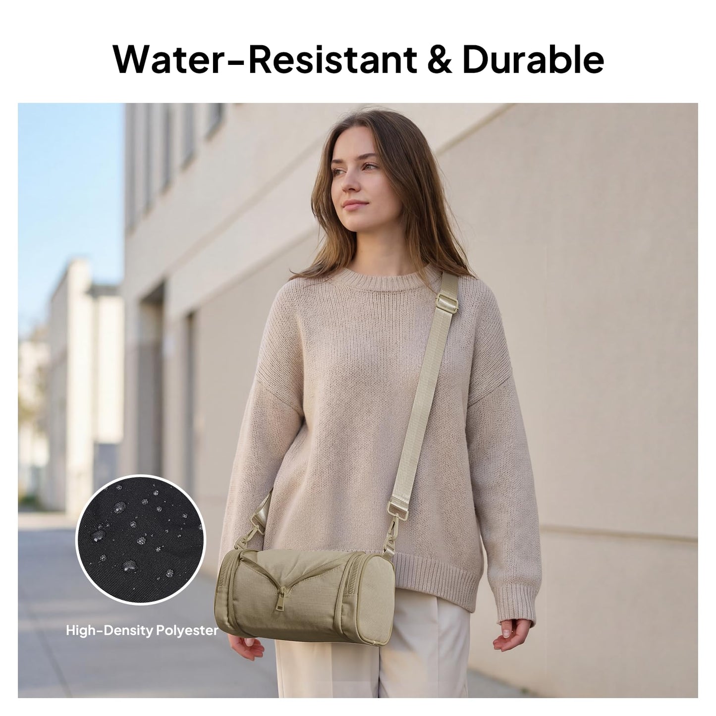 TOPEAST Sling Bag for Women, Anti-Theft Crossbody Bag with RFID Blocking & Small Water Bottle Holder for Travel BST202
