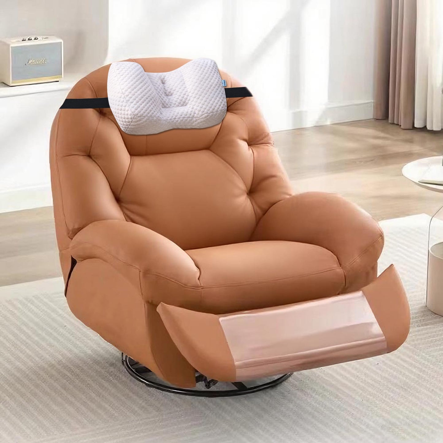 Adjustable Neck Pillow for Recliner, Headrest Pillow for Chair & Couch Support N3233