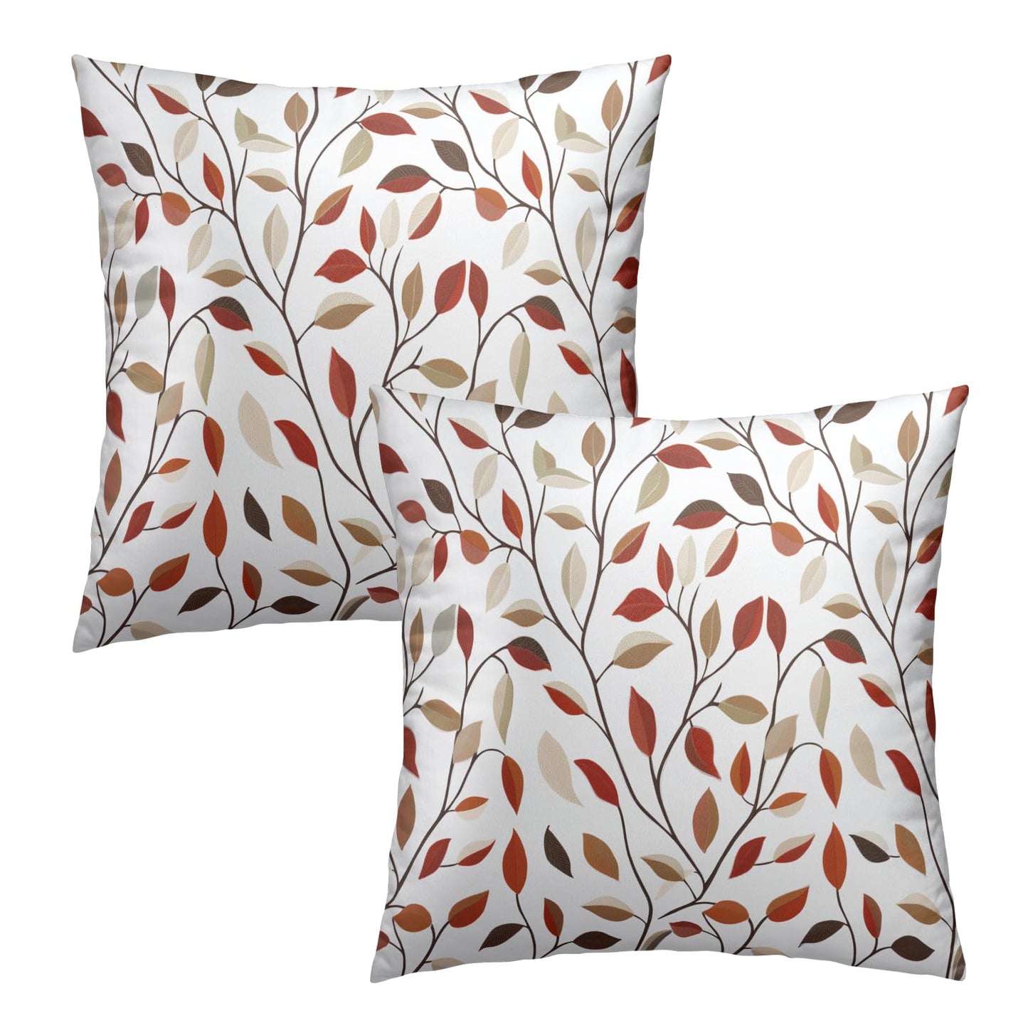 Red Heart Throw Pillow Cover 18x18 Inch Pack of 2 Happy Valentine's Day Cream and Red Cushion Pillow Case Square Valentines Day Love Heart Pillowcase Decor for Party Bed Sofa Home Car Bedroom Outdoor BST326H