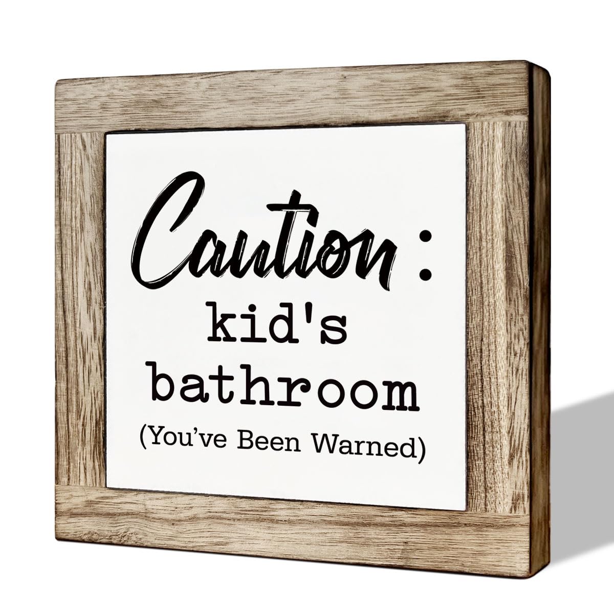 Bathroom Decor, Funny Bathroom Decor, Flush the Toilet This is Not Show and Tell, Wooden Box Signs for Home Decor, Bathroom Decor Tabletop, Kids Bathroom Rules Sign Decor, Bathroom Box Sign B6-71 BST202
