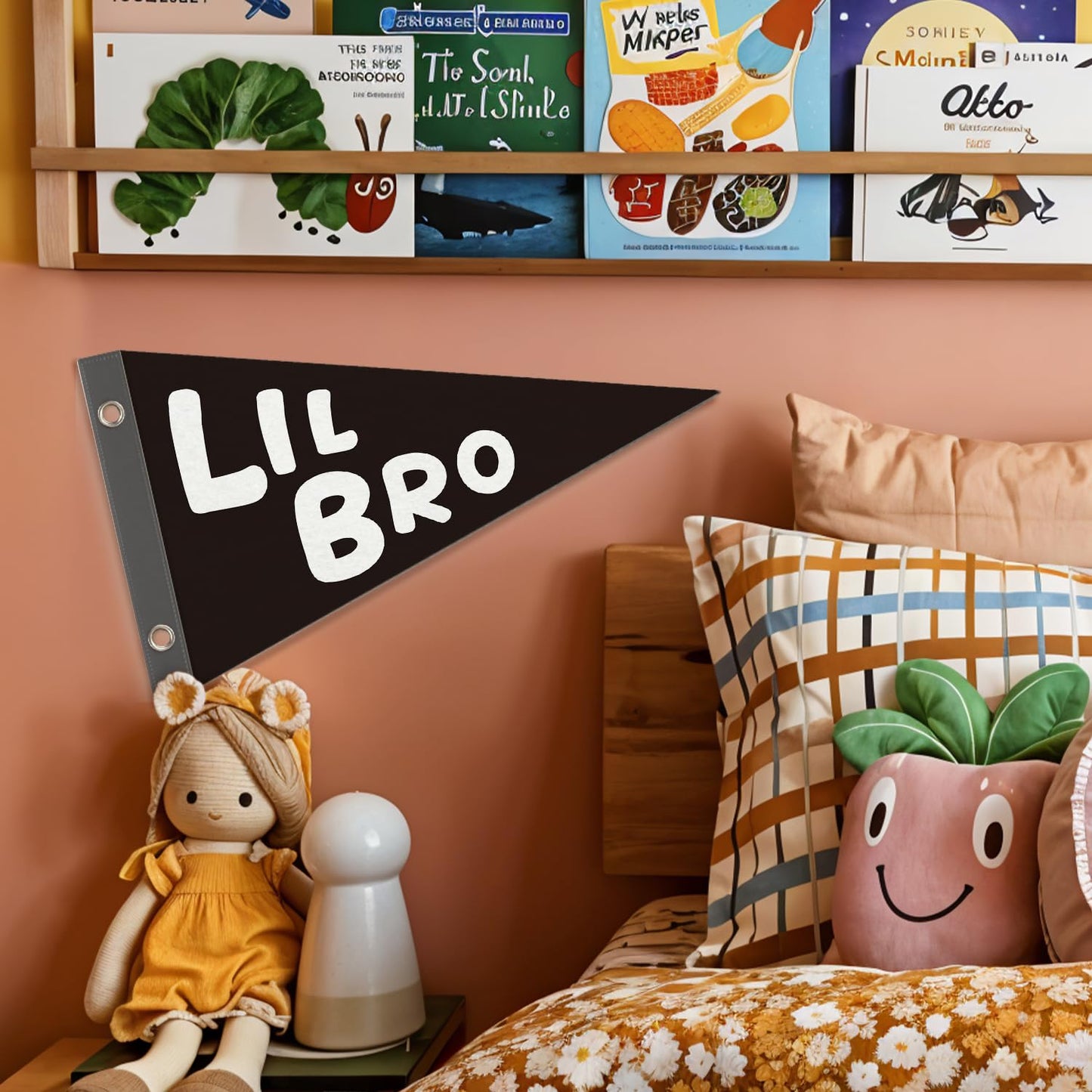 Boy Nursery Decor Pennant Banner Flags Decor, Playroom Essentials, Dude Felt Banner Wall Art Decor for Toddler Kids Room Nursery,Boy Playroom Decor 7.4x14 Inch BST326H