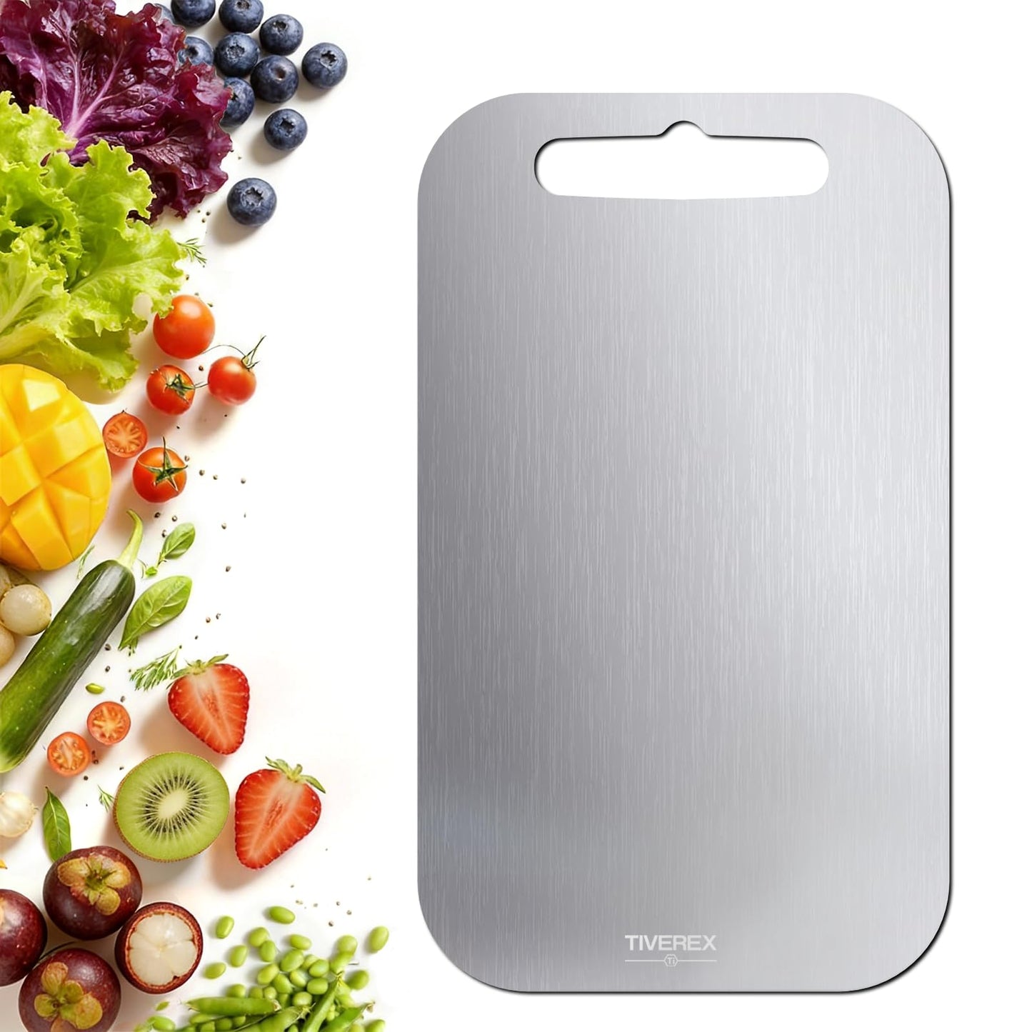 Titanium Cutting Board Set of 3, 100% Pure Titanium Cutting Boards for Kitchen, Easy to clean, Dishwasher, Double Sided Non Toxic Food-Grade Chopping Boards for Meats, Fruits and Vegetables BST202
