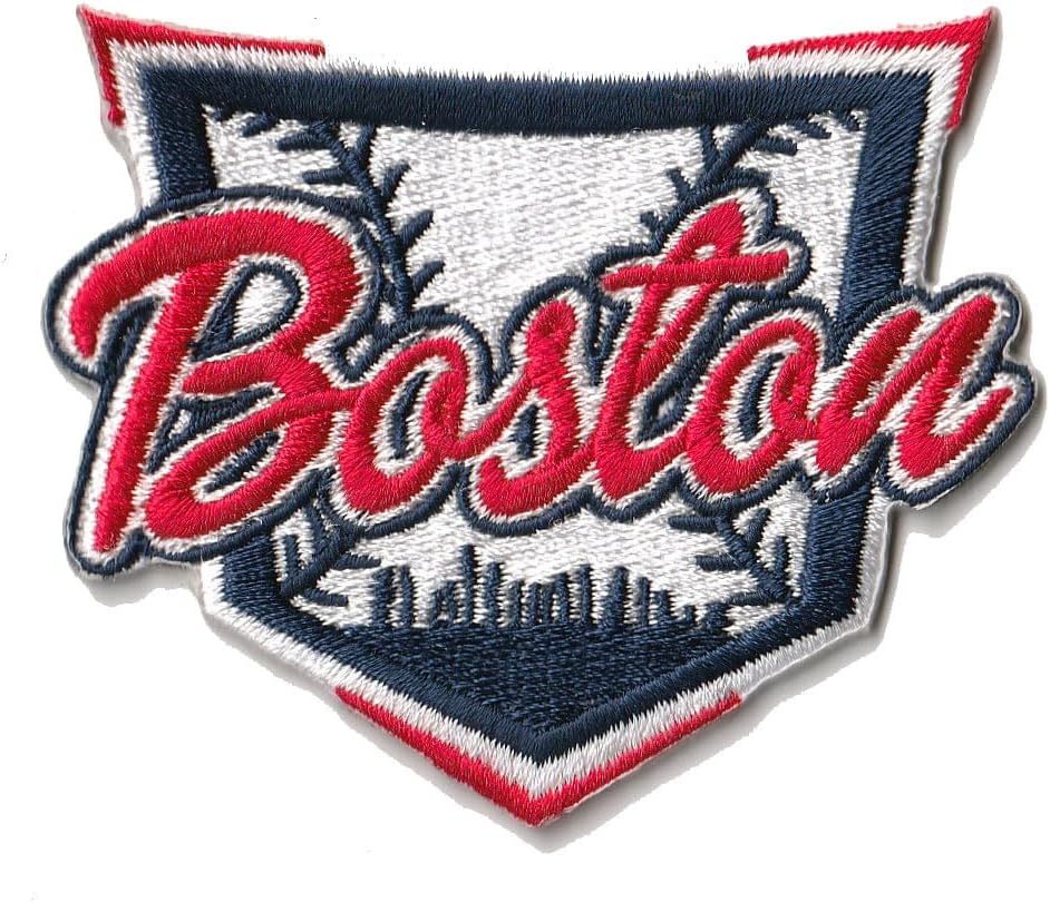MJshop29 Baseball Fan City of Boston Fan Favorite Team Iron On Patches for Clothing Backpacks Jeans Motorcycle Patch Sew On Custom Jackets Hats Tactical Bags, Blue BST220