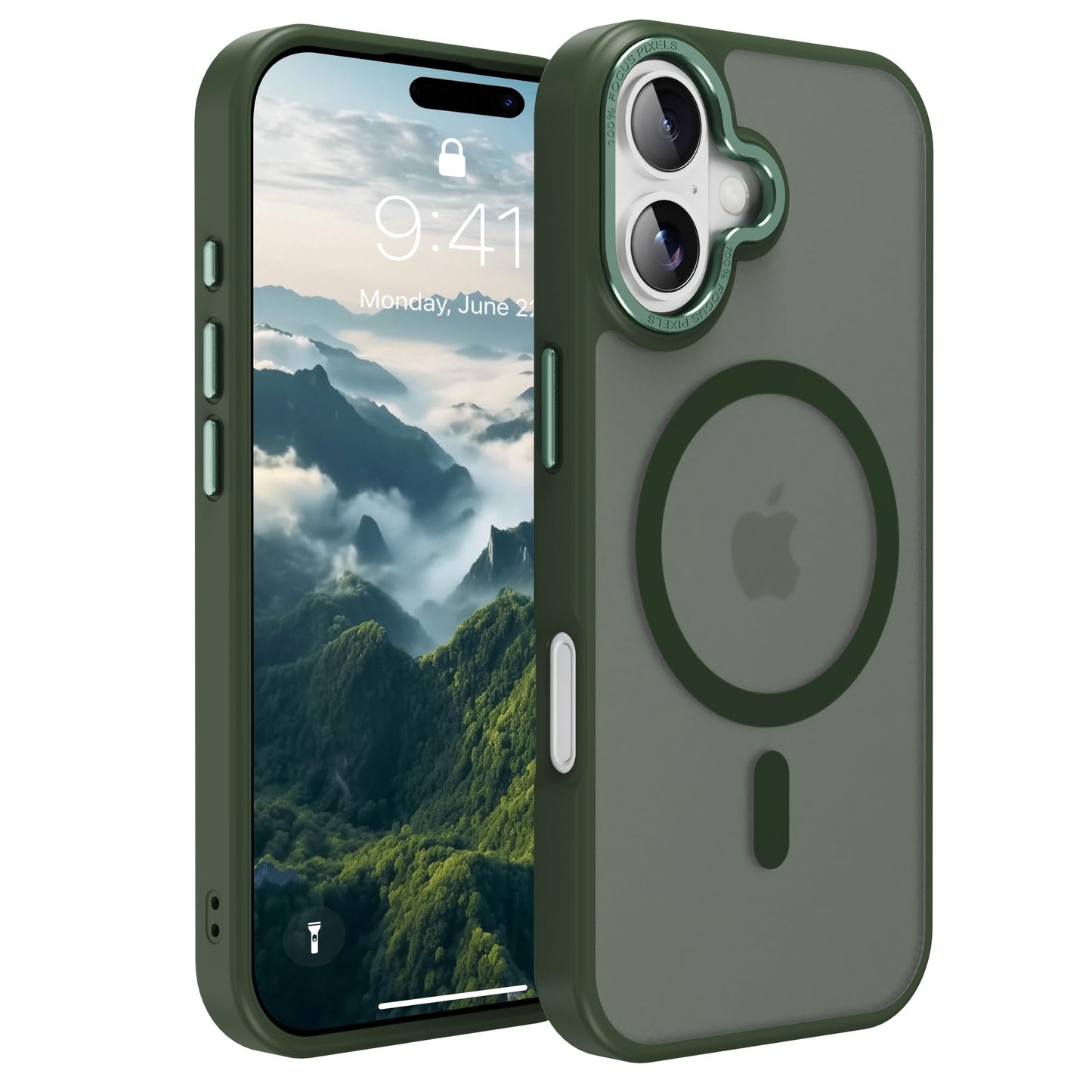 Magnetic for iPhone 17 Air Phone Case, [Compatible with MagSafe], Screen Protector X1, [Military Grade Drop Protection],Matte Finish,Slim,Shockproof,Protective (Black, iPhone 17 AIR) WN420