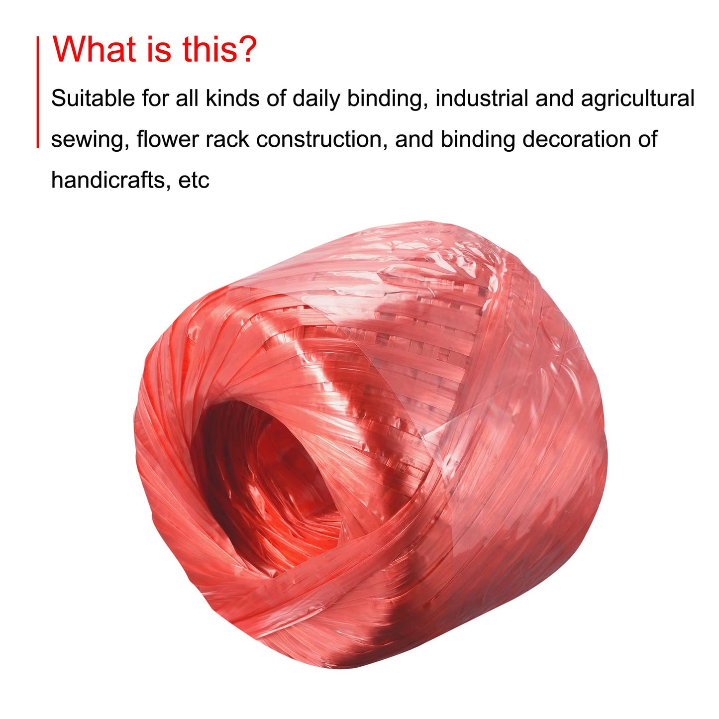 MECCANIXITY Polyester Nylon Plastic Rope Twine Household Bundled for Packing Gardening Craft,350m Length,Yellow BST326L