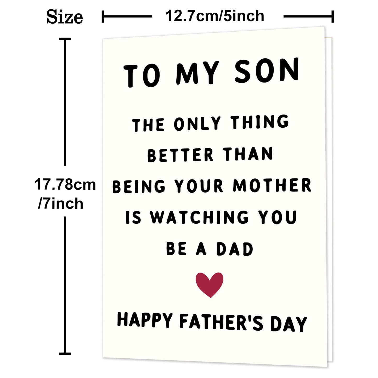 Funny Fathers Day Card for Dad, Father's Day Cards Gifts Decorations from Daughter Son, Happy Fathers Day Card from Cat, Cute Cat Dad Father's Day Decorations Gifts BST220