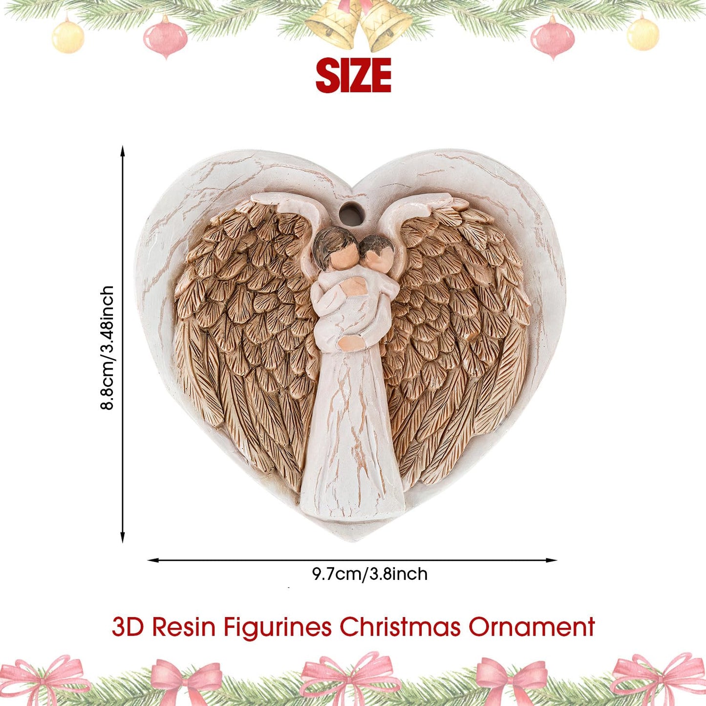 3D Christmas Ornament 2026 Wedding Gifts for Couple - Romantic Our First Christmas Married Engaged Ornament Bridal Shower Gift - Just Married Ornaments for Xmas Tree, Mr and Mrs Gifts for Newlyweds BST326H