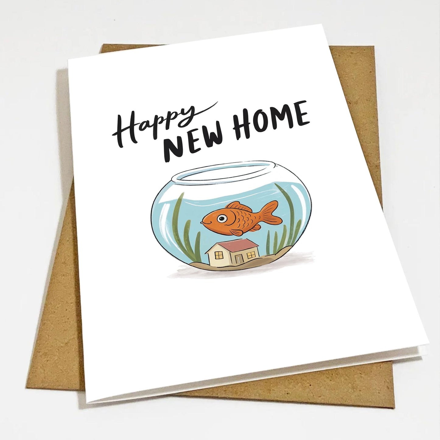 Congrats on Your New Home Housewarming Greeting with Gold Lettering and Key Design, Funny Congratulations Gift for New Homeowners, First-Time Buyers, Friends, Neighbors, Real Estate Clients Single 5.3''x8'' with Envelope BST326L