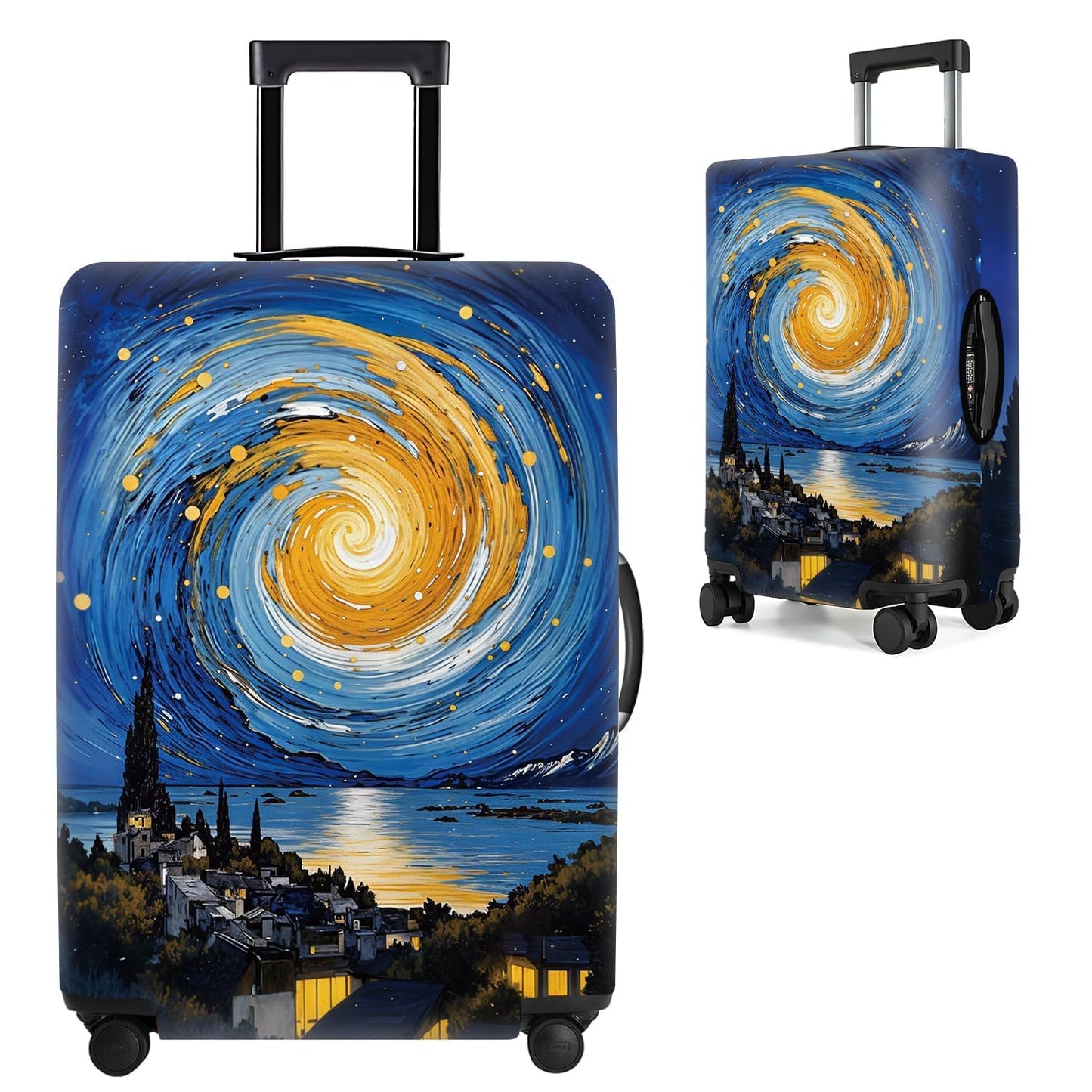 Colorful Abstract Art Luggage Cover – Vibrant Woman Face Design Suitcase Protector – Fits 32 to 34 Inch Travel Luggage,XL BST202