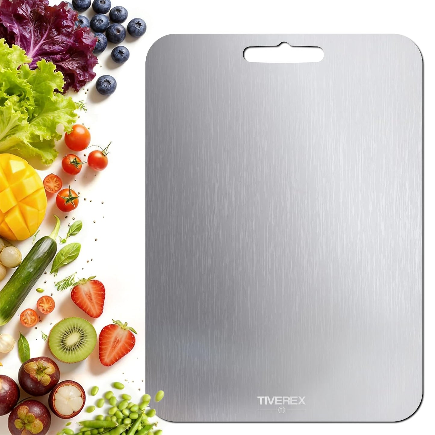 Titanium Cutting Board Set of 3, 100% Pure Titanium Cutting Boards for Kitchen, Easy to clean, Dishwasher, Double Sided Non Toxic Food-Grade Chopping Boards for Meats, Fruits and Vegetables BST202