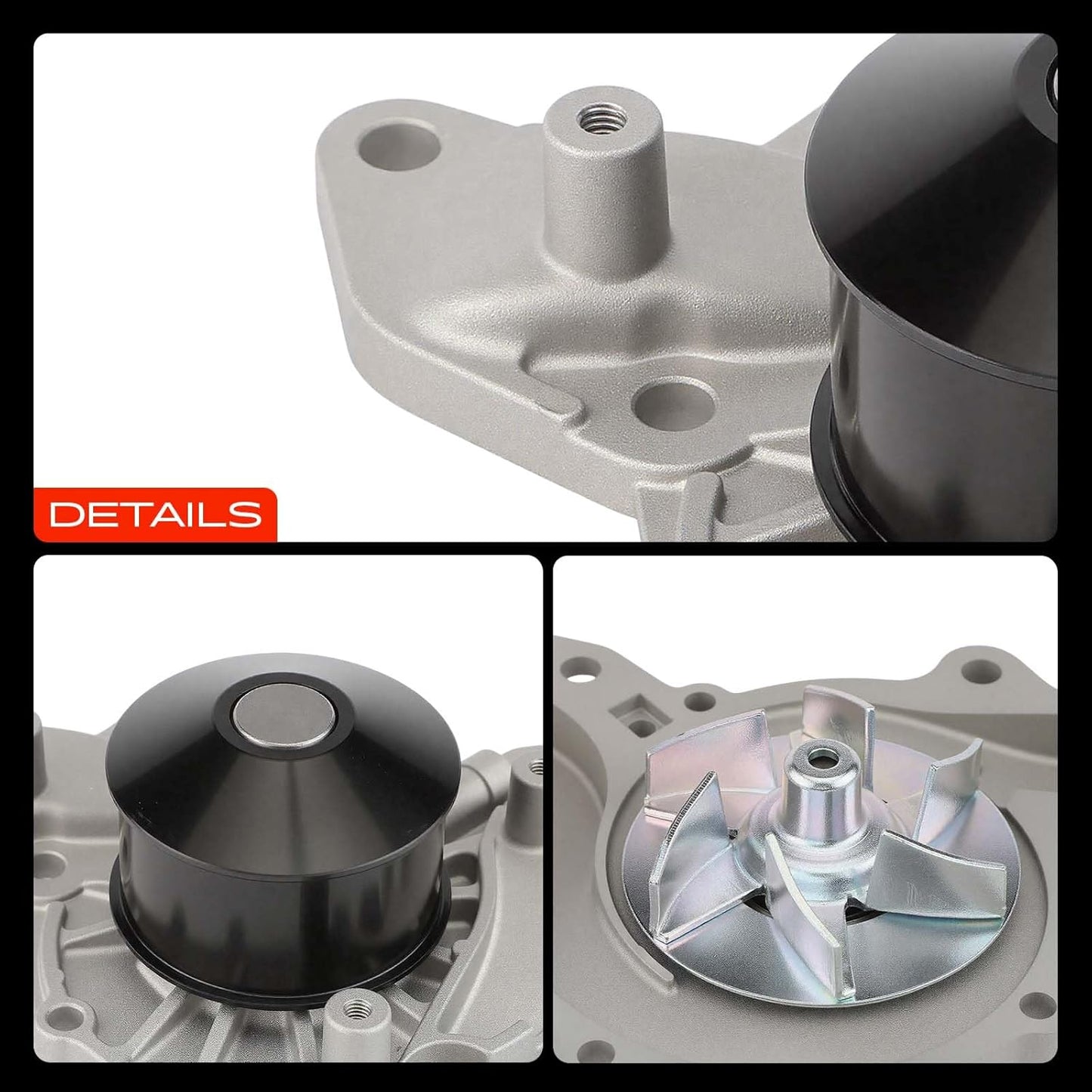 A-Premium Engine Water Pump with Gasket Compatible with Kia Sorento 2003 2004 2005 2006 V6 3.5L Petrol RD12