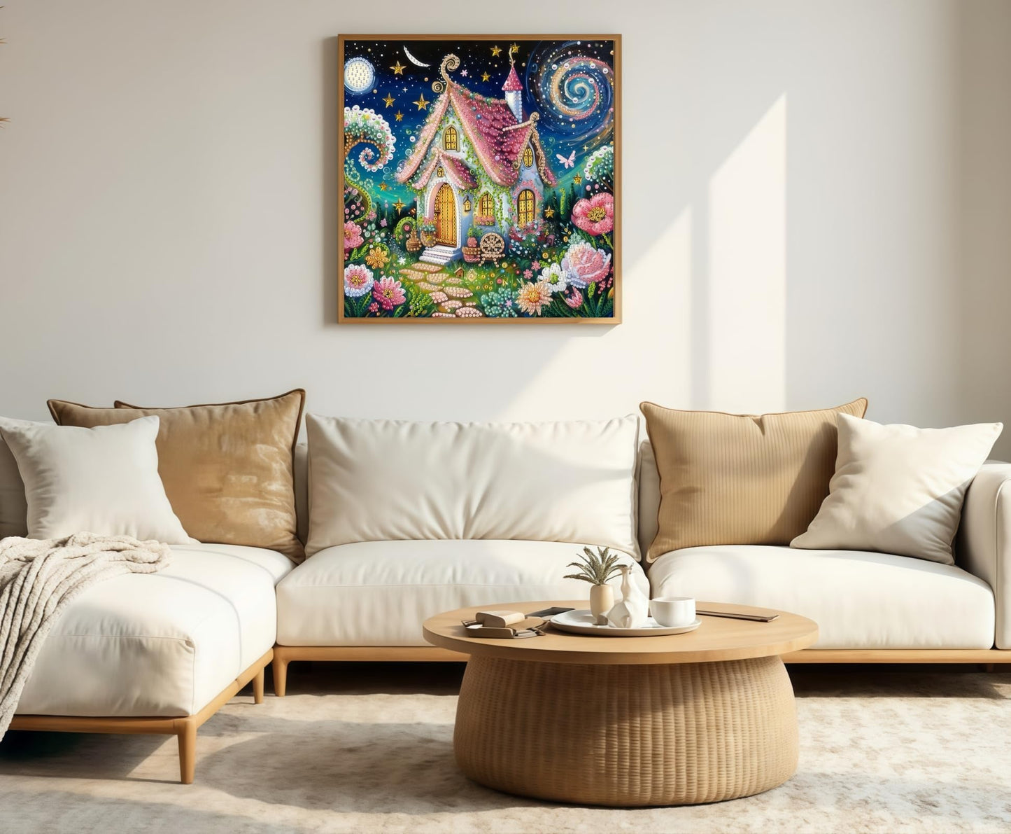 ArtIgle 5D Diamond Painting Kits for Adults, Ancient Sphinx Full Round Drills Gem Diamond Dots, Diamond Dot Art for Adults Beginners Clearance Home Wall Art Decor, 13.78 X 13.78 inch BST220