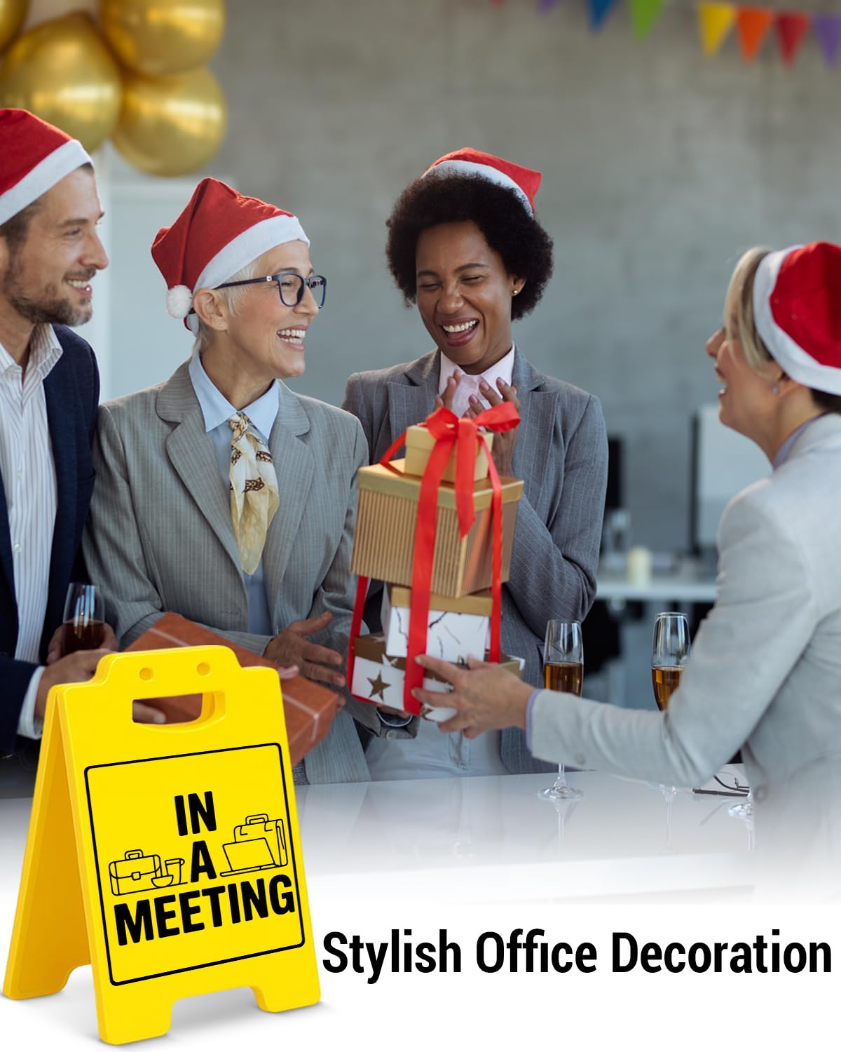 Funny Team Office Desk Decorative Sign If You See Me Talking to Myself We're Having a Team Meeting Desk Sign for Office Cubicle Decor BST202