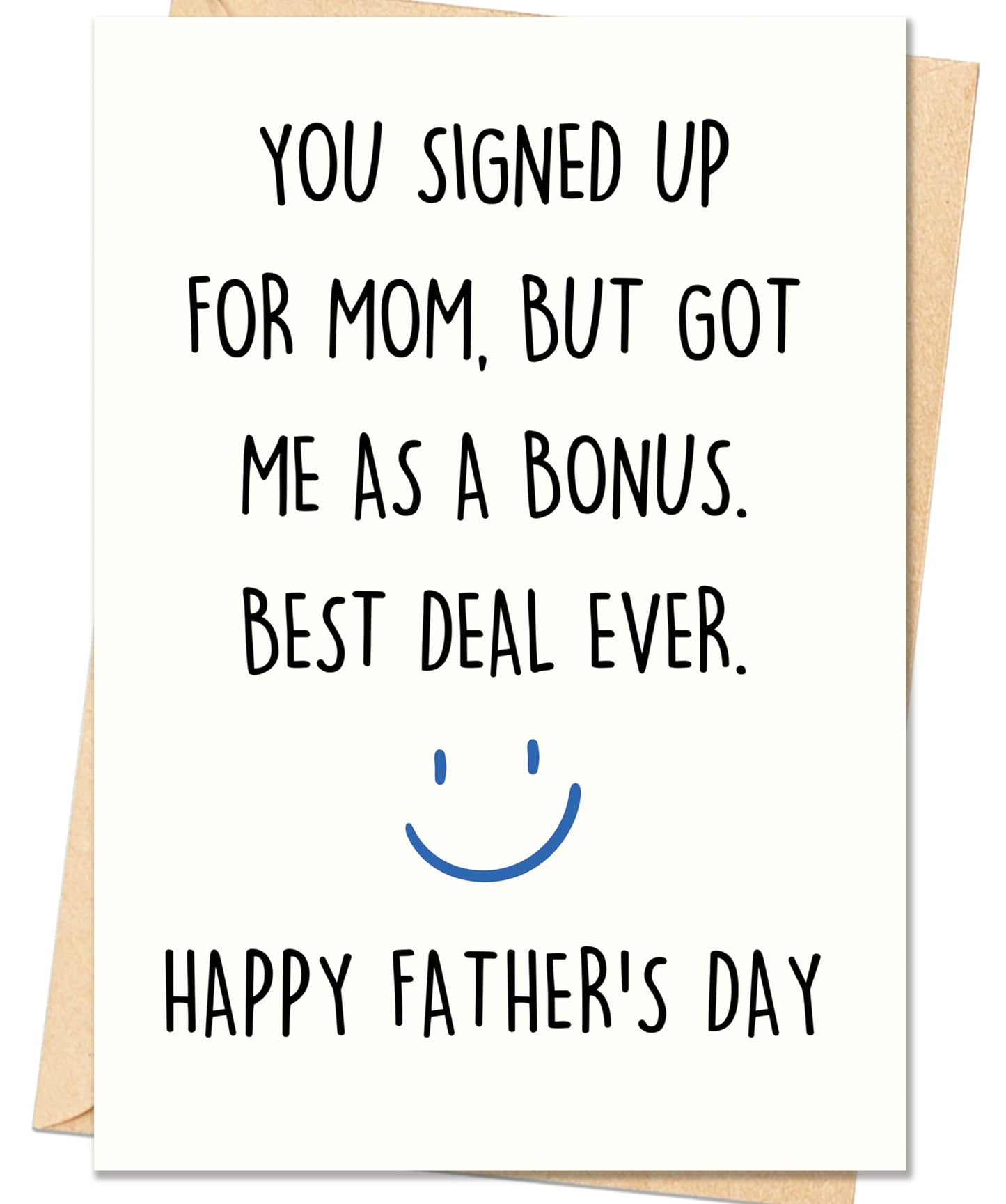 Fathers Day Card,Fathers Day Cards Gifts Decorations for Dad from Daughter Son,Happy Father's Day Cards Gifts Ideas with Envelope,Funny Sweet Dad Card BST220