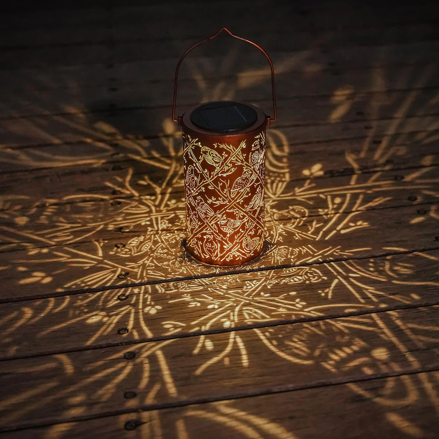 Solar Lanterns Outdoor Waterproof Butterfly Garden Decor Birthday Gifts for Women Mom Grandma, Hanging Solar Lights Metal Lantern Decoration Outside for Yard, Patio, Backyard, Porch