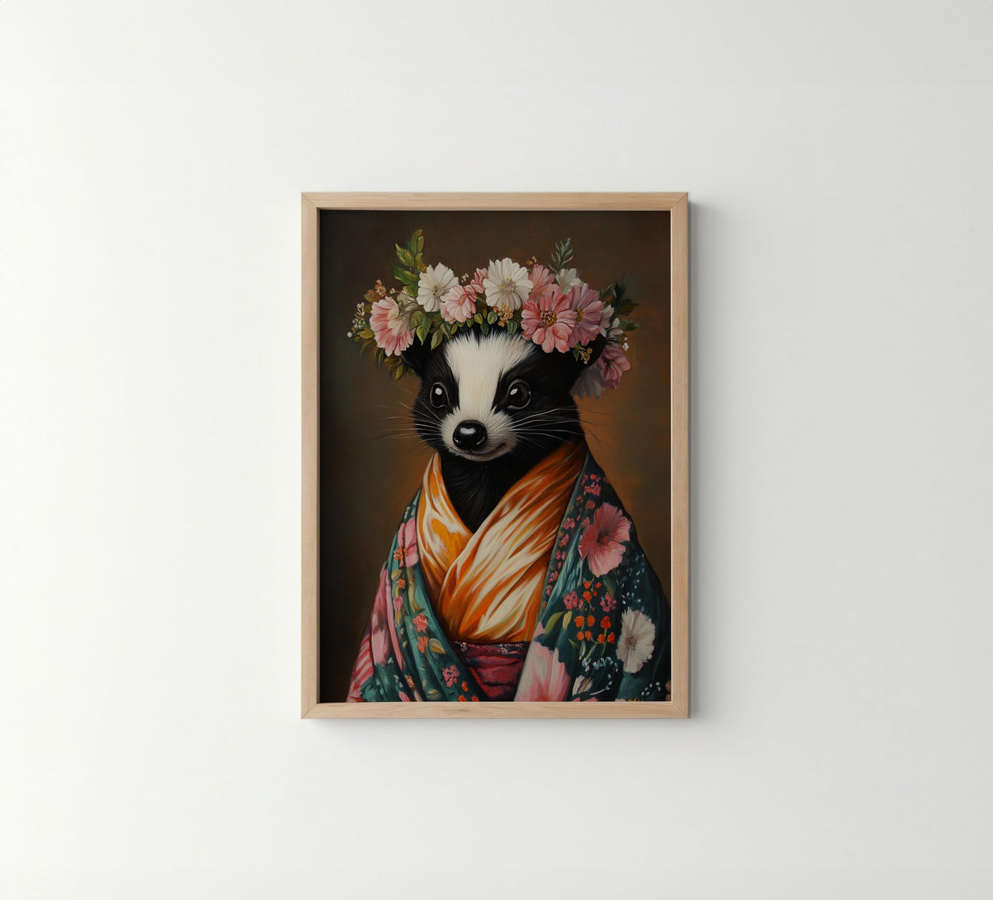 Sloth Unframed Wall Art Print Poster, Kimono Bathroom Dressing Room Decor Posters Prints for Restroom Home Picture Painting Artwork Gallery 5 (Sloth, 10"L x 8"W, Unframed) BST220