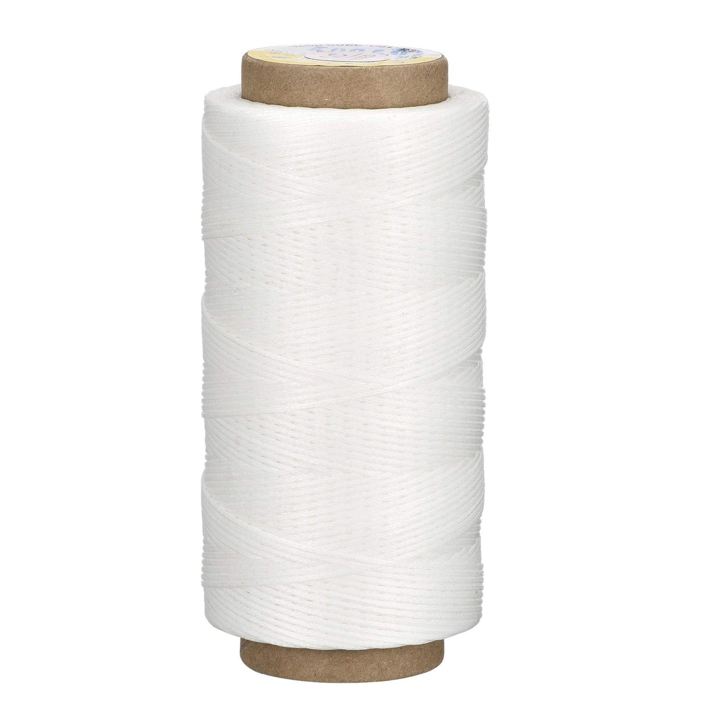 uxcell Leather Sewing Thread 186 Yards 210D/1mm Polyester Waxed Cord for Manual Sewing, Wheat BST326H