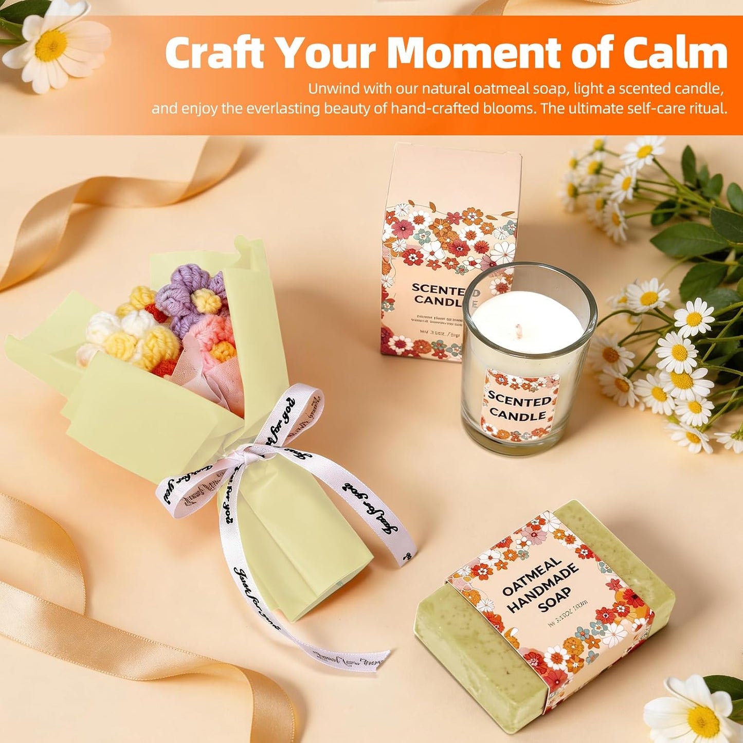 15Pcs Get Well Soon Gifts for Women, Care Package with 12oz Tumbler, 3-Pack Coffee Sleeves, Blanket & Flower, Gift Basket for Surgery Recovery, Birthday, Sympathy WN420