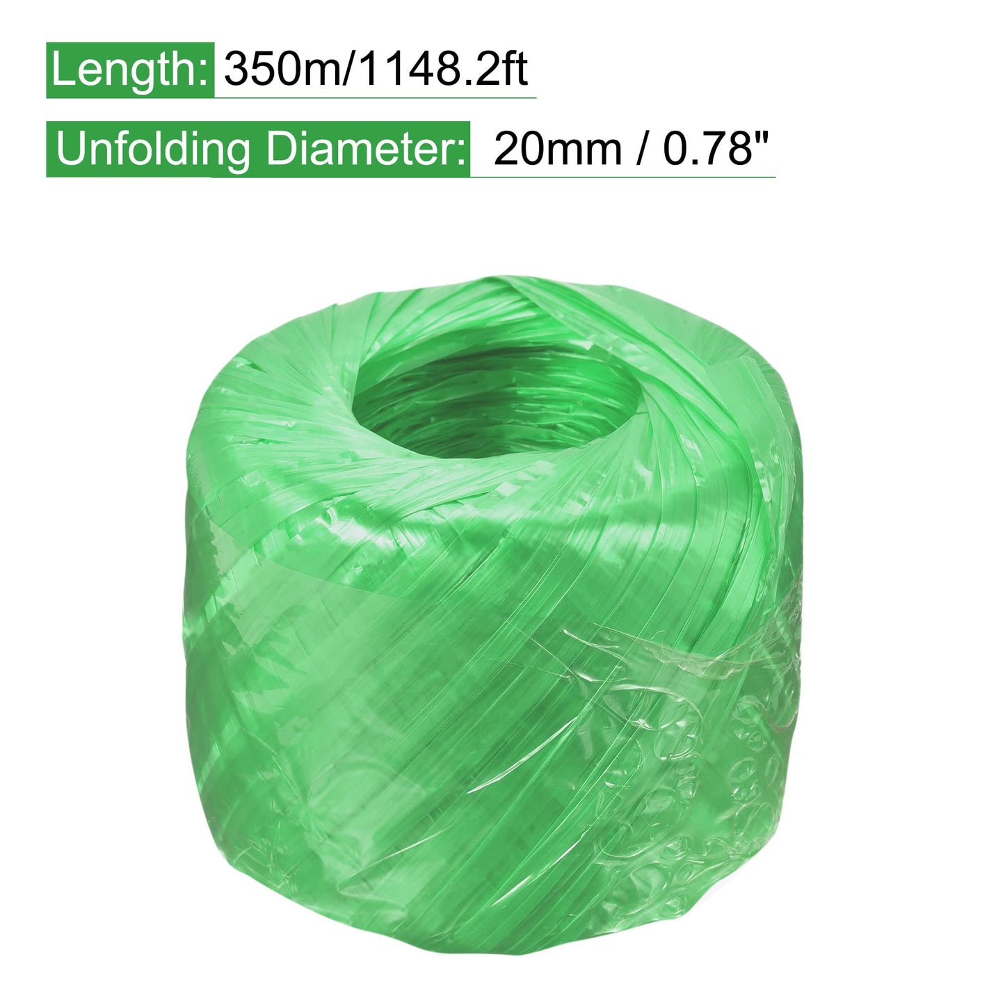 MECCANIXITY Polyester Nylon Plastic Rope Twine Household Bundled for Packing Gardening Craft,350m Length,Yellow BST326L