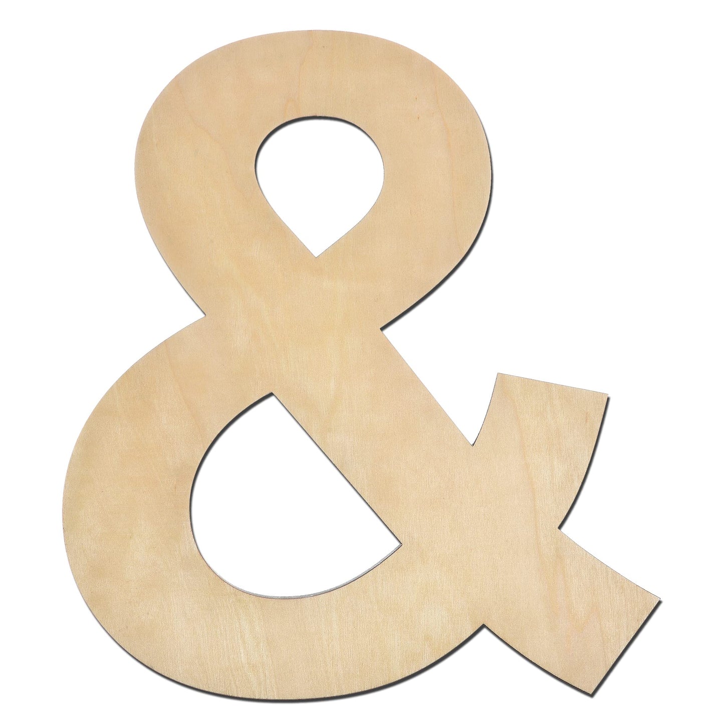 12 Inch Wooden Letter X, 1/4 Inch Thick Large Unfinished Wood Letter for Home Wall Decor, DIY Crafts BST220